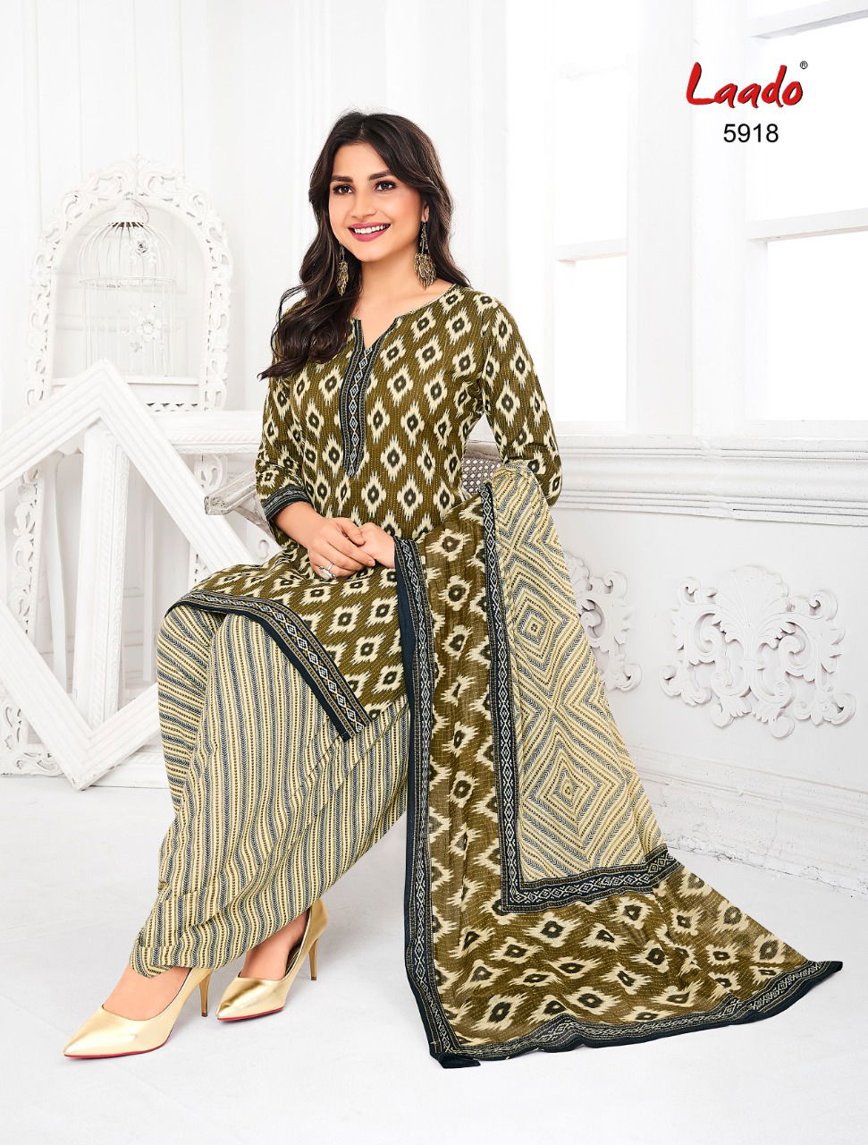 Laado Print 59 Regular Wear Cotton Printed Dress Material Collection